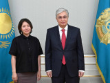 Қасым-Жомарт Тоқаев актриса Самал Еслямованы қабылдады