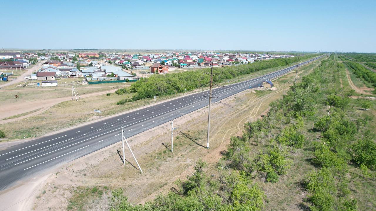 Қосшы қаласы мен Қабанбай батыр ауылы арасындағы жол жөнделді