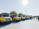 Мектептерге автобус берілді