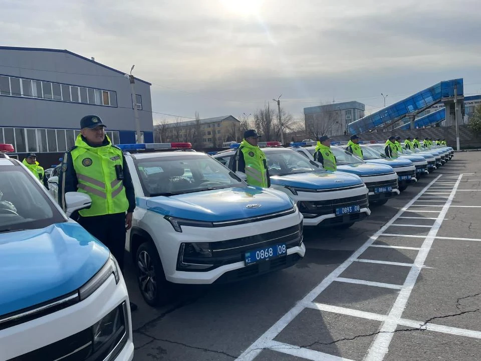 Тараздағы көліктер шеруі