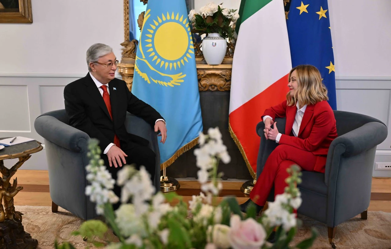 Қазақстан Президенті мен Джорджа Мелони келіссөз жүргізді