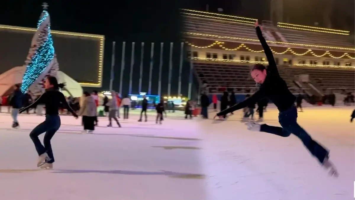 «Жап-жақсы коньки тебе алатынымды ұмытып кетемін». Элизабет Тұрсынбаеваның шеберлігіне жұрт тәнті болды