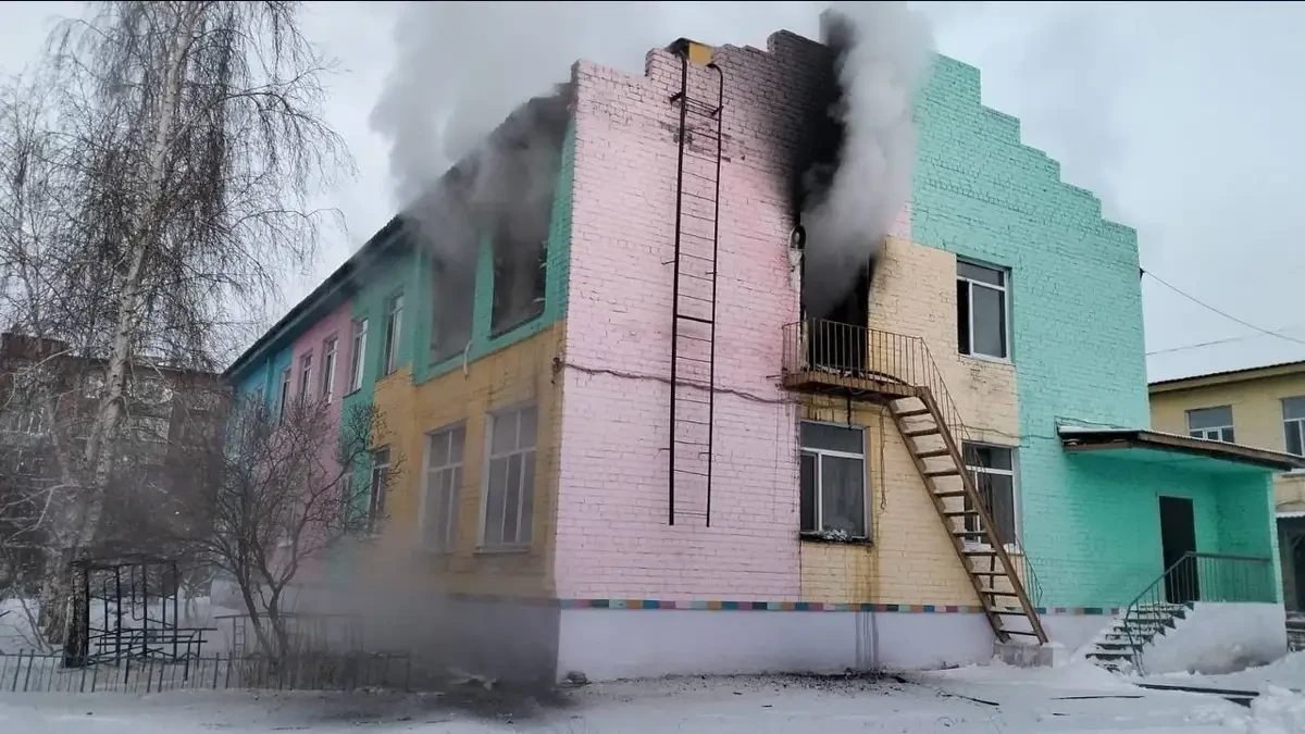 Семейде балабақша өртке оранды