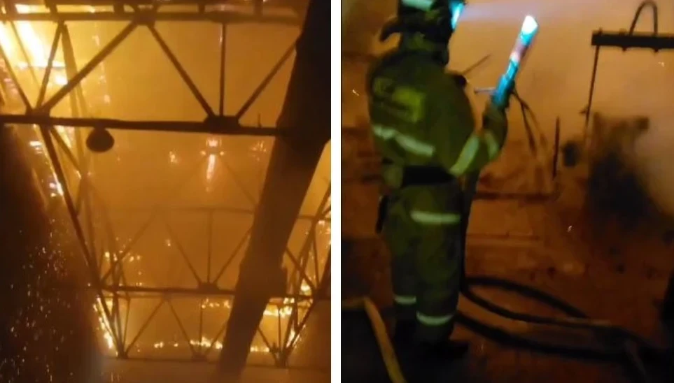 Қарағандыда машина жасау зауытынан өрт шықты