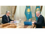 Президент Қаржылық мониторинг агенттігінің төрағасын қабылдады