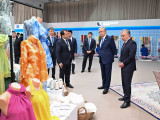 Екі ел президенттері өнеркәсіп тауарлары көрмесін тамашалады