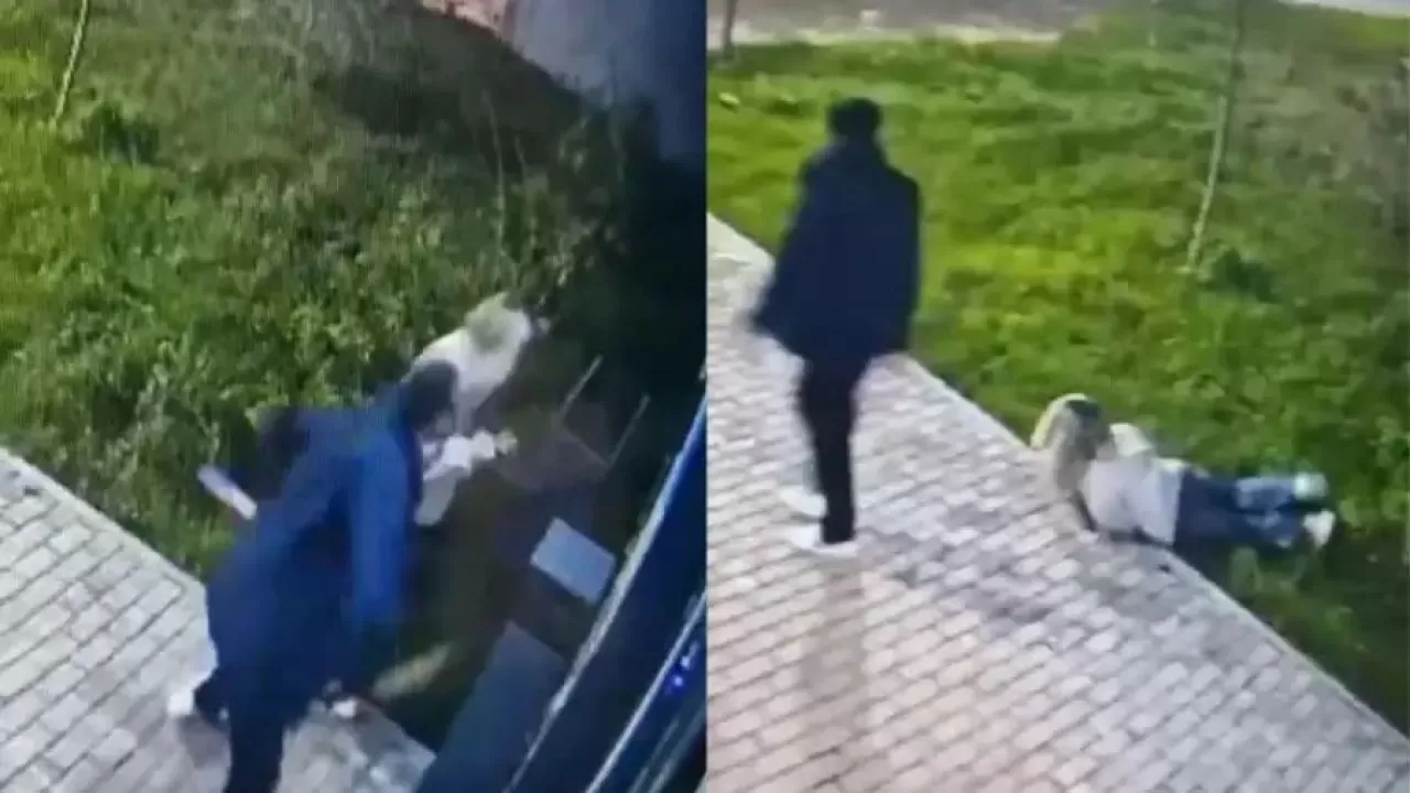 Көшеде бұрынғы әйелін ұрып кеткен ер адам жұрт алдында кешірім сұрады