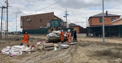 Құлсары көшелерінен 25 мың тоннадан астам тұрмыстық қалдық шығарылды