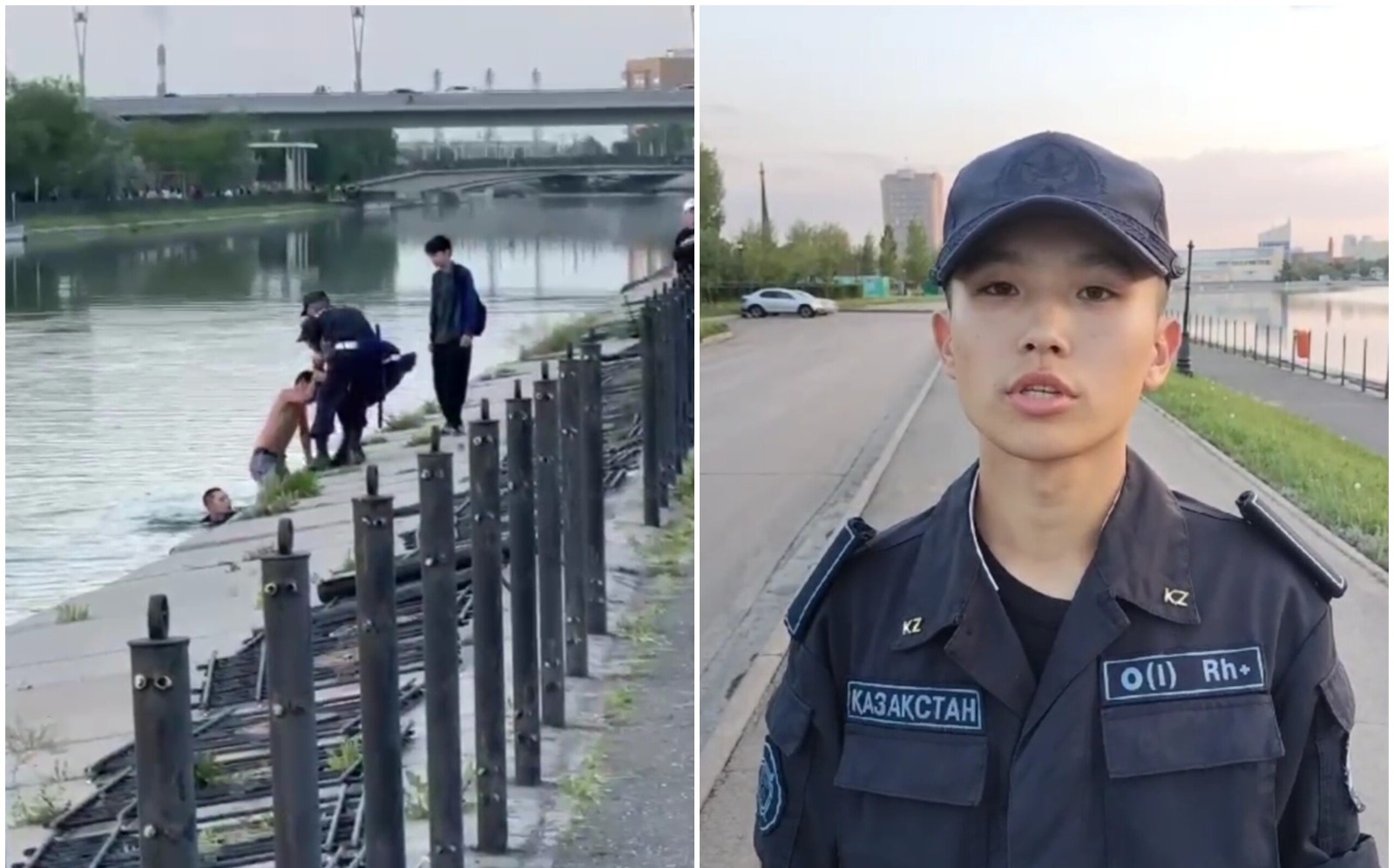 Ұлттық ұлан сарбазы жасөспірімді ажалдан құтқарып қалды