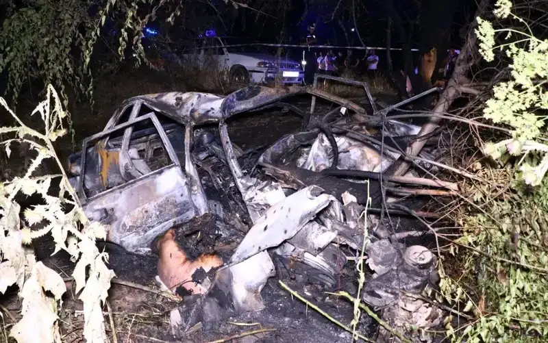 Алматы маңында 4 адам жанып кеткен