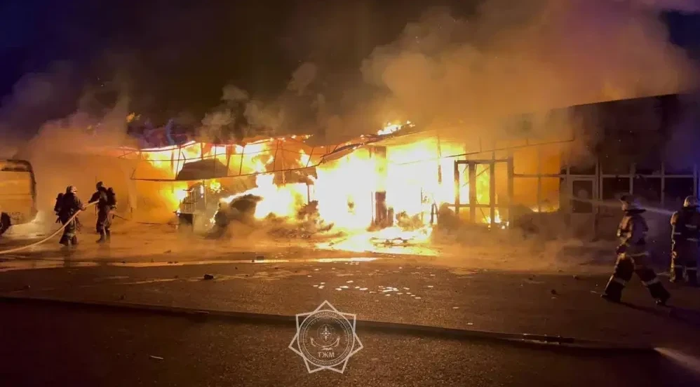 Шымкенттегі базарлардың бірінен өрт шықты