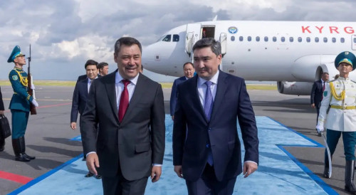 Қырғызстан Президенті Садыр Жапаров Астанаға келді