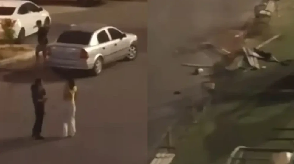 Қатты жылдамдықпен келе жатқан көлік ойын алаңына соғылды