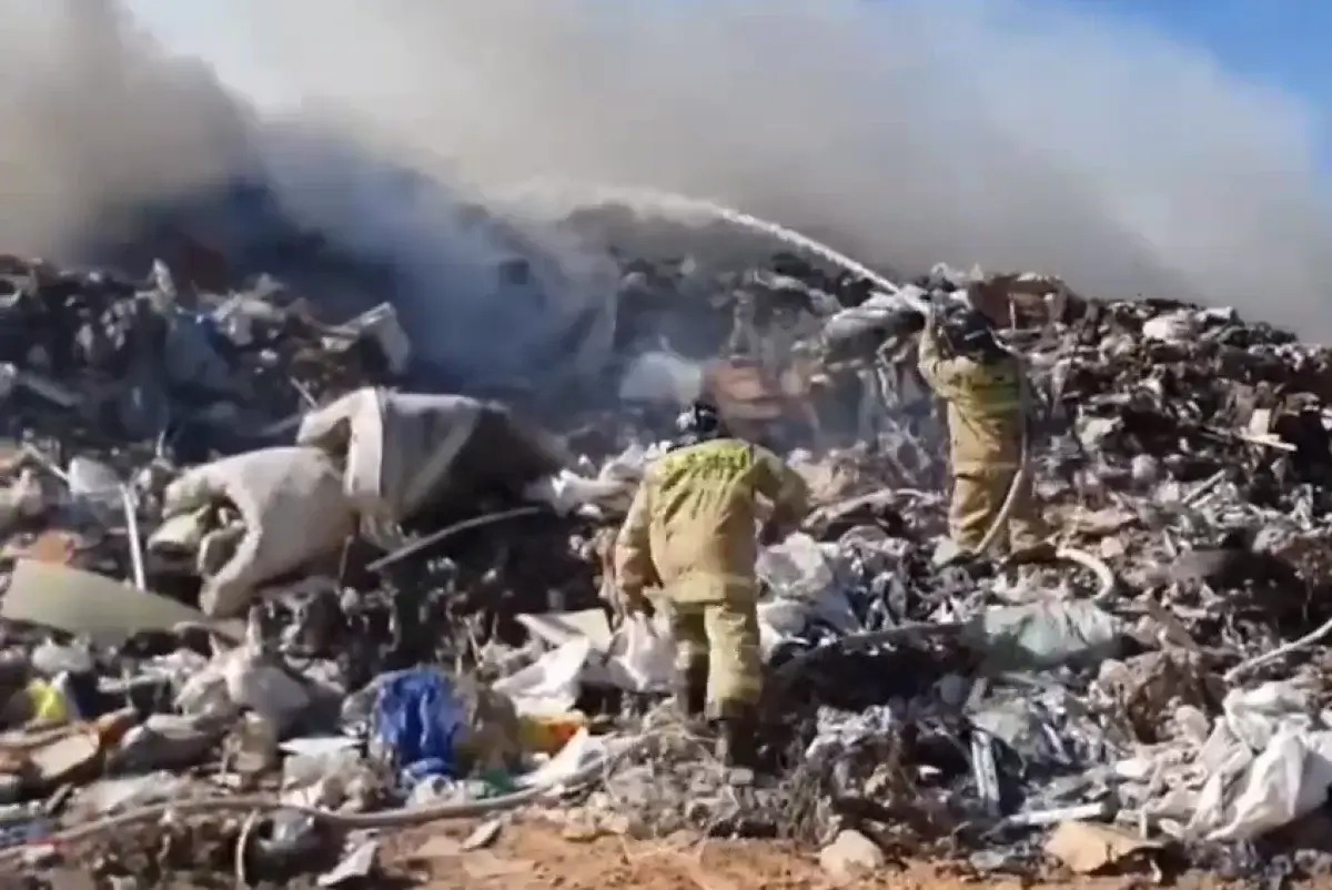 Елордада қоқыс полигоны өртенді