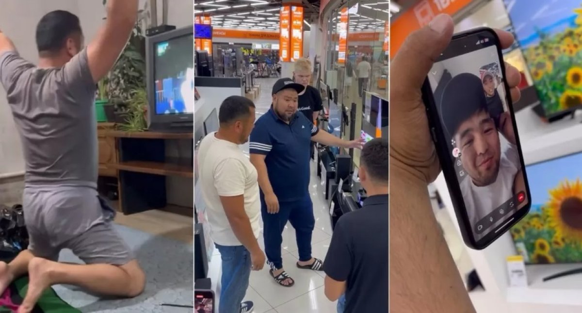 Елдос Сметов жанкүйеріне су жаңа теледидар сыйлады