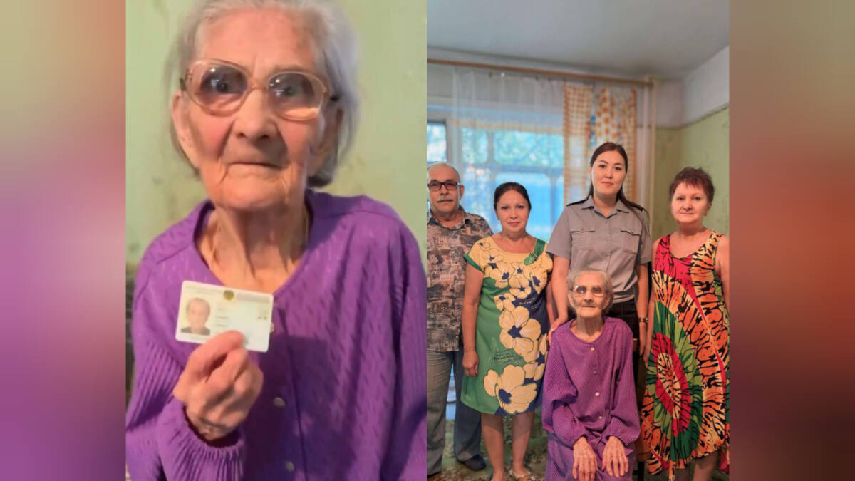 ШҚО-да ғасыр жасаған әжеге жаңа куәлік берілді