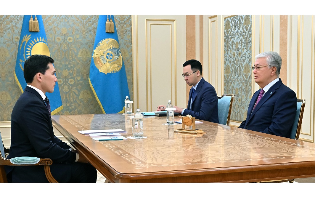 Президент Туризм және спорт министрі Ербол Мырзабосыновты қабылдады