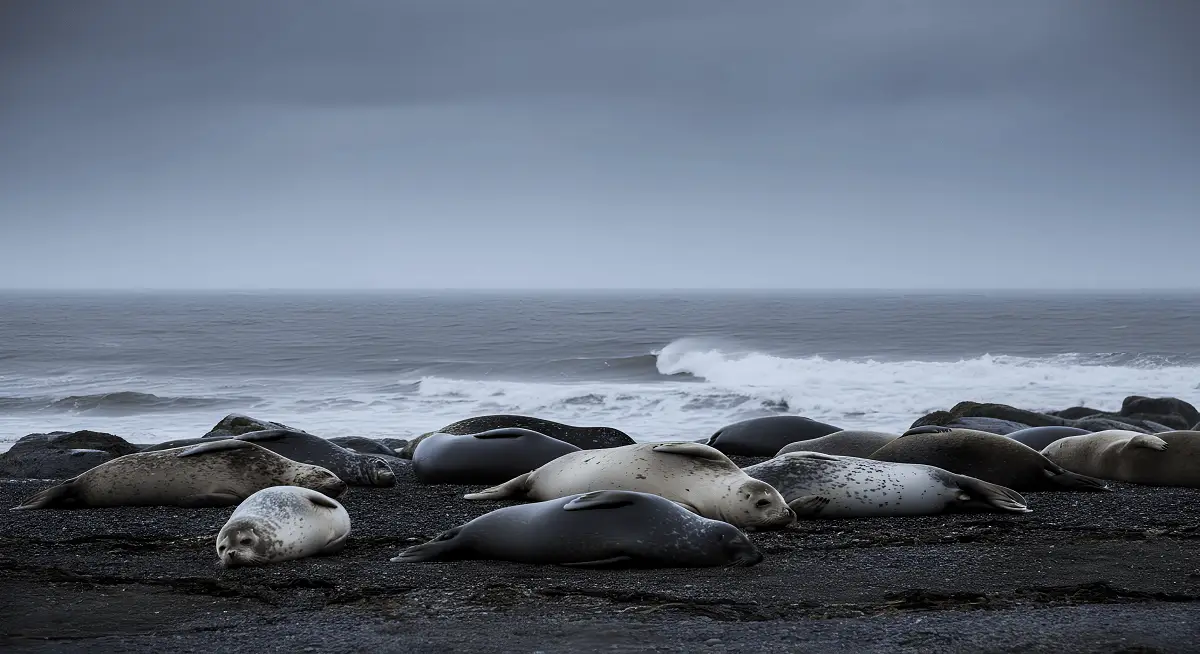Каспий жағалауынан тағы жүзден астам өлі итбалық табылды