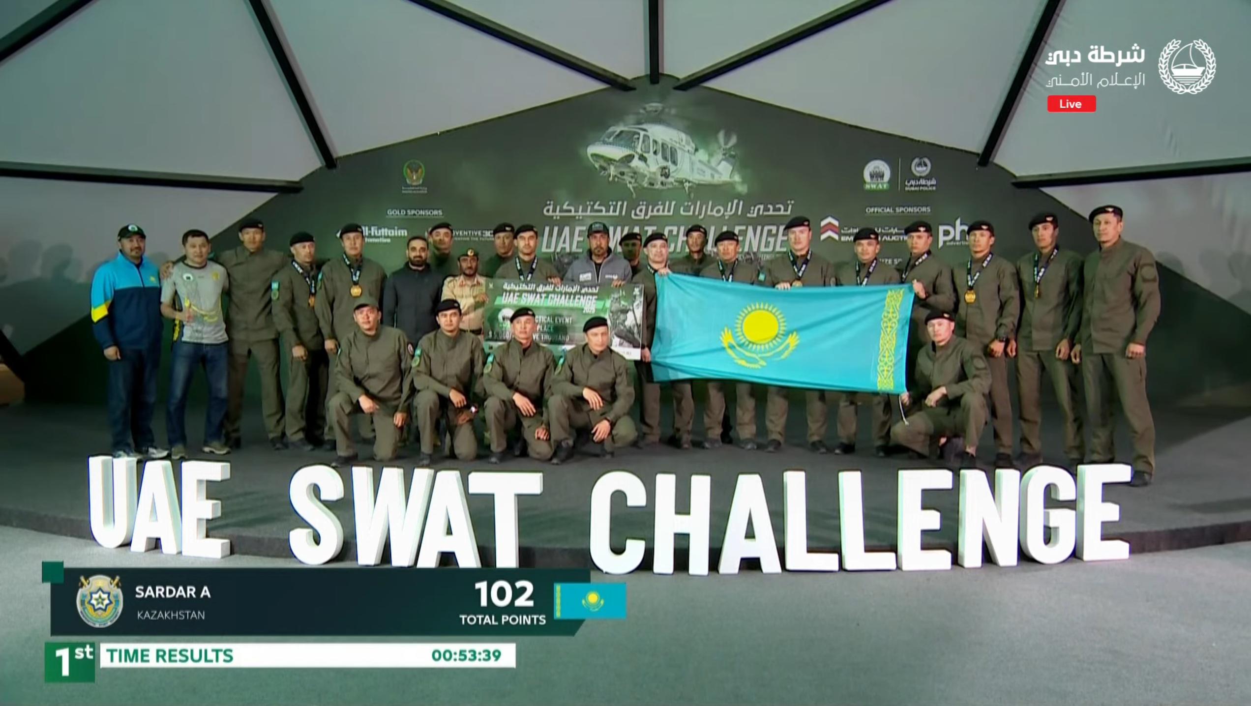 Мемлекеттік күзет қызметінің жігіттері UAE SWAT CHALLENGE-2025 турнирінде жеңімпаз атанды