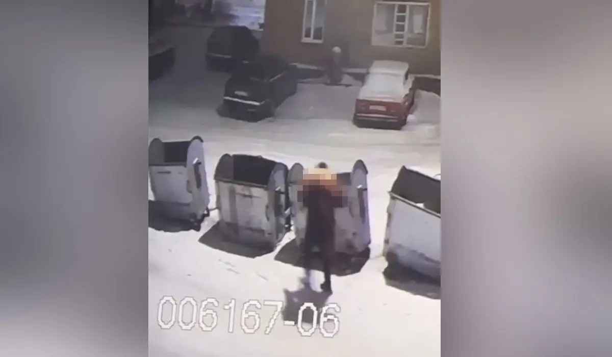 Жезқазғандағы қоқыстан табылған мәйіт оқиғасының видеосы тарады