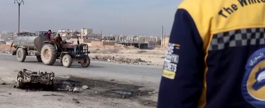 Сирияда мина жасырылған көлік жарылды