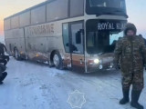 59 шетелдік мінген автобус жолдан шығып кеткен