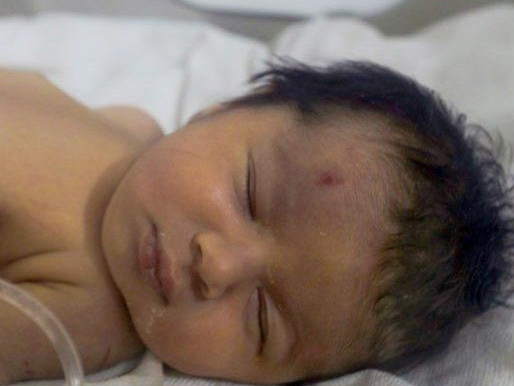 Апаттан аман қалған сәби