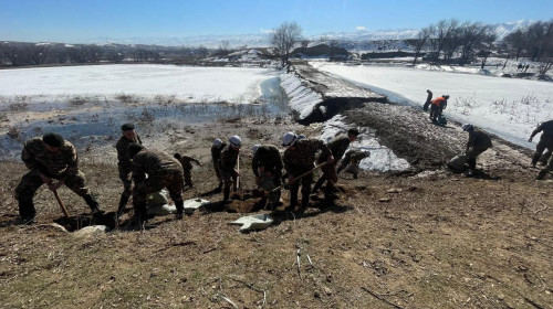 Алматы облысындағы су басқан жол тазартылды