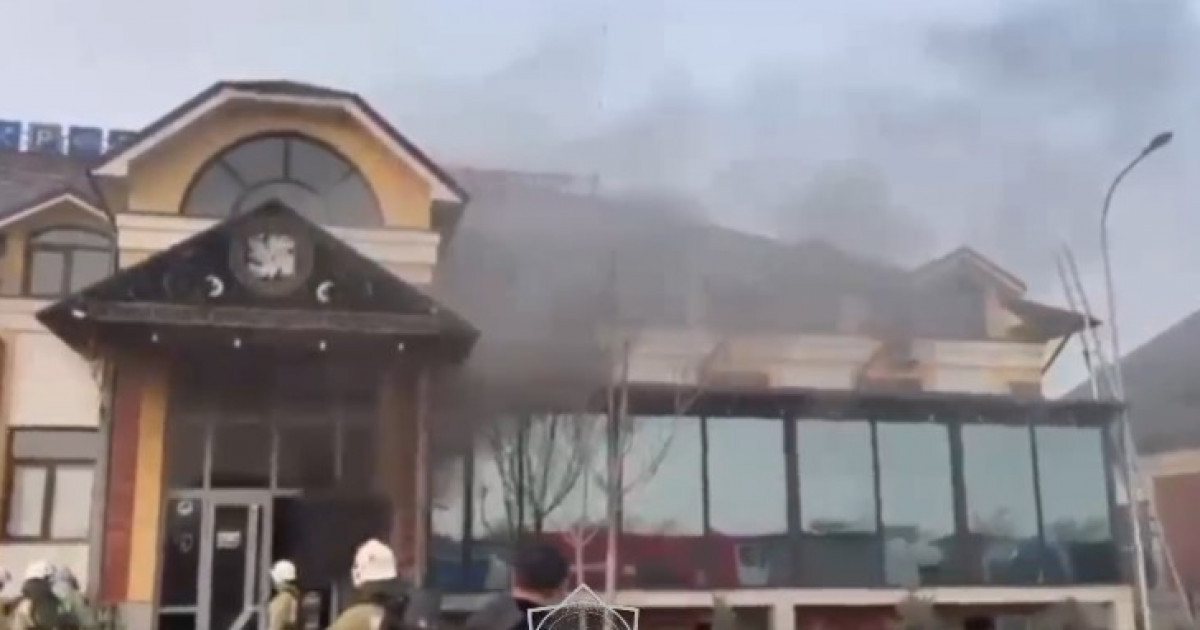 Шымкентте кафе өртке оранды