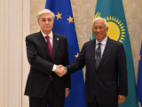 Қасым-Жомарт Тоқаевтың Самарқанд қаласында Еуропалық Кеңес Президентімен кездесуі өтті