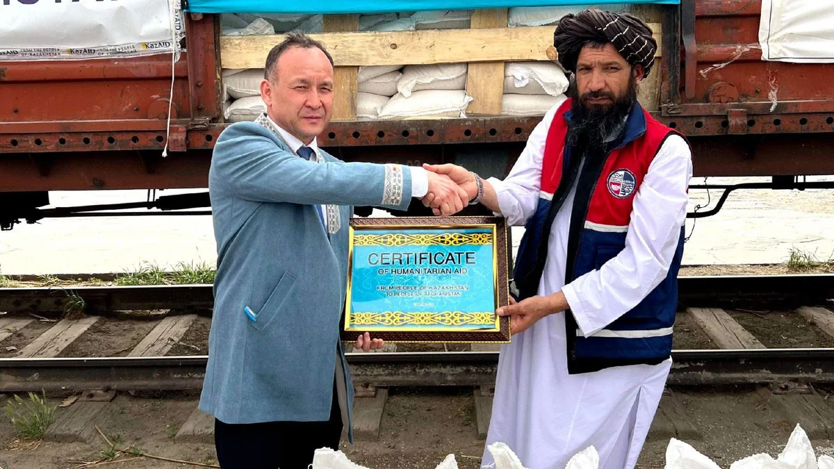 Қазақстаннан Ауғанстанға 36 гуманитарлық көмек вагоны жеткізілді