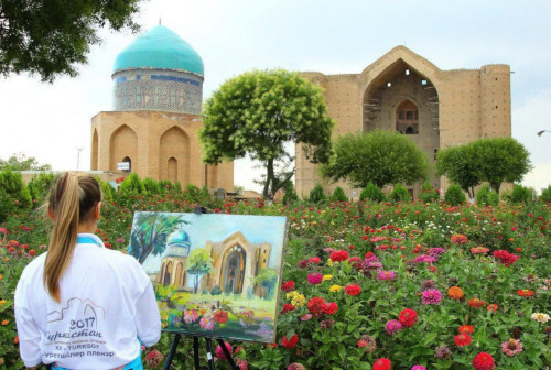 Түркістанда суретшілердің халықаралық симпозиумы өтті