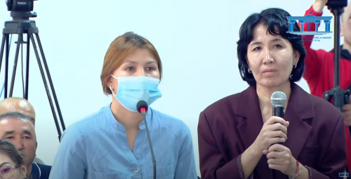 Шерзаттың сотында куәгер Нұрбекова жауап беріп жатыр