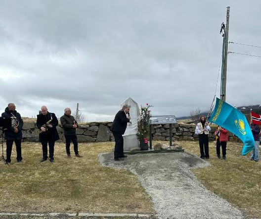 Норвегияда қазақстандық жауынгерге арналған мемориал ашылды