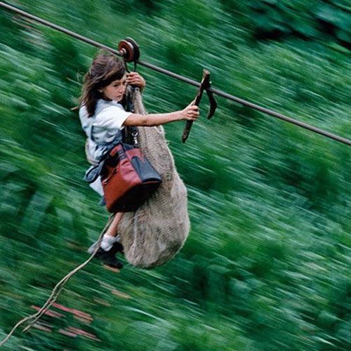 Мектепке апаратын аспалы жол