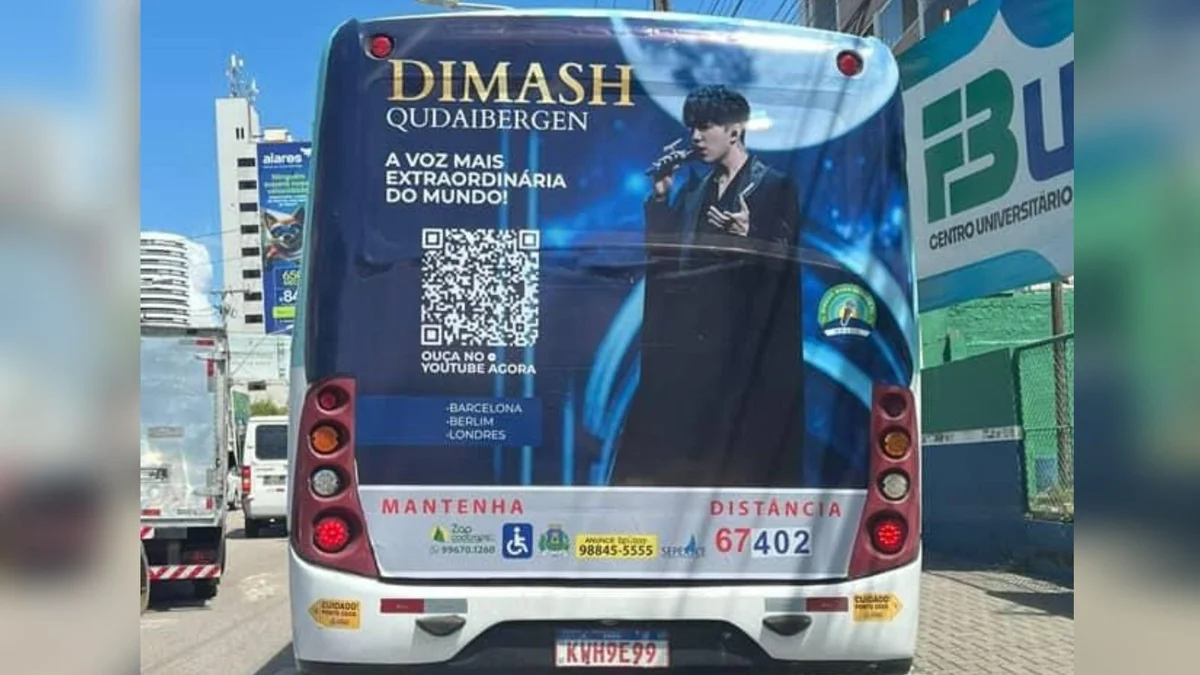 Бразилияда  автобустар Димаштың суретімен безендірілді