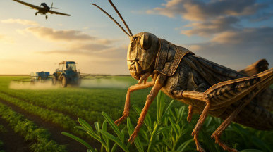 Шегірткеге қарсы жұмыс жүріп жатыр