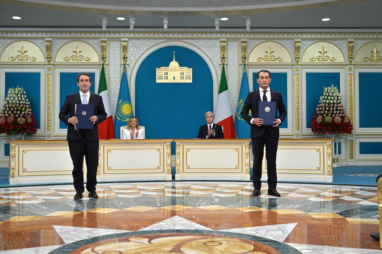Қазақстан мен Италия бірлескен мәлімдеме қабылдады