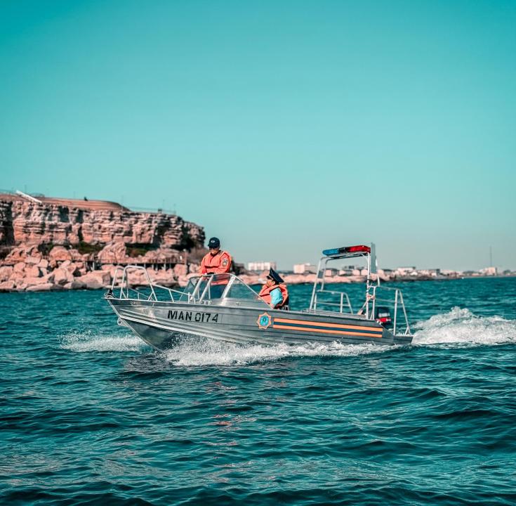 Каспий теңізінің жағалауында мобильді бекеттер орнатылды