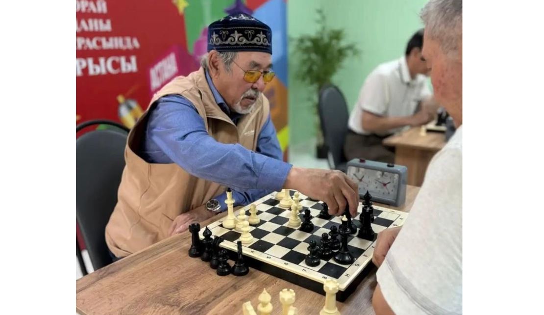 Зейнеткерлер арасында шахматтан турнир өтті