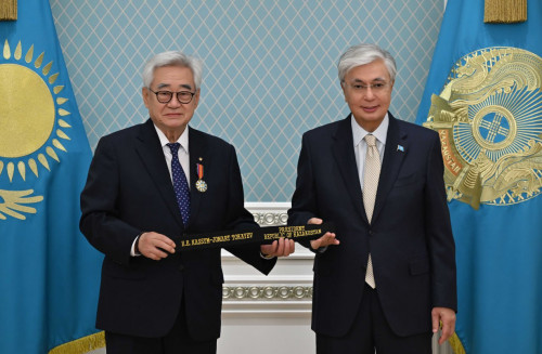 Қ.Тоқаевқа тоғызыншы дан қара белбеуі табыс етілді