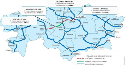 «Орталық – Батыс» автожолының құрылысы басталды