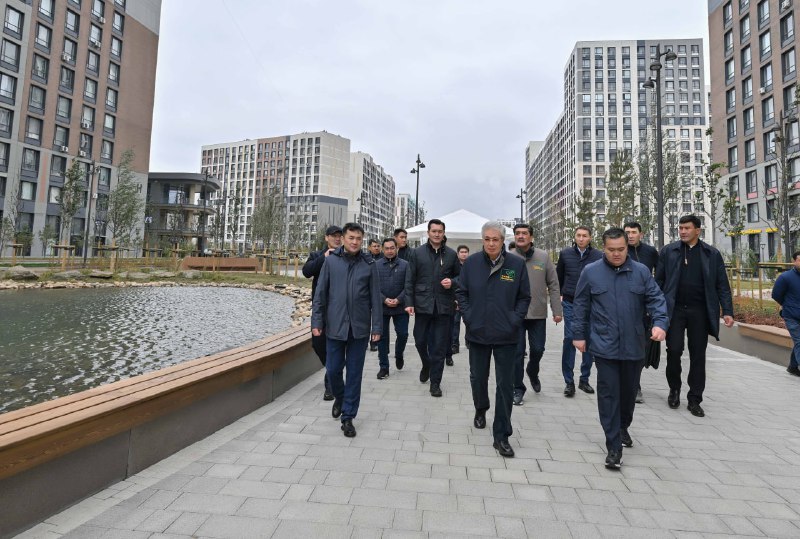 Президент «Нұра» ауданындағы Greenline бульварын аралап көрді