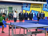 Қасым-Жомарт Тоқаев Үстел теннисі орталығына барды