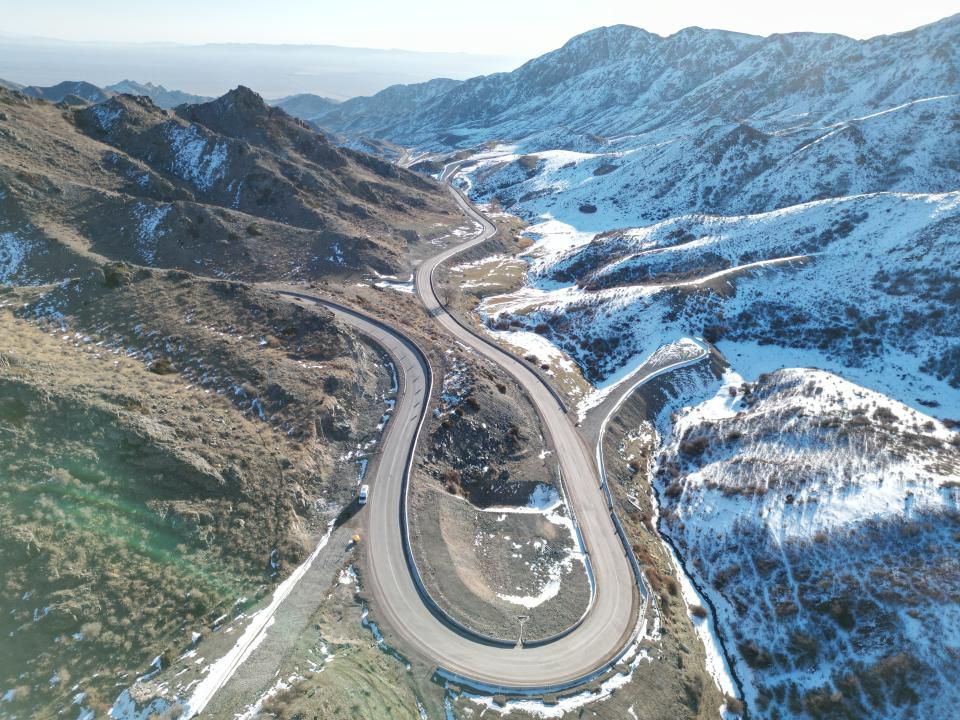 Панфиловке баратын жол жаңарды