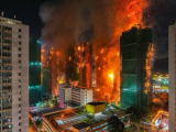 128 адам қаза тапты: Гонконгтегі тұрғын үй кешеніндегі өрт сөндірілді