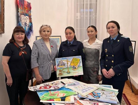 «Заң және тәртіп баланың көзімен». Қалалық сурет байқауының жеңімпаздары анықталды