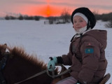 Сегіз жасар шабандоз қыз жаңа жылда армандаған тұлпарына қол жеткізді