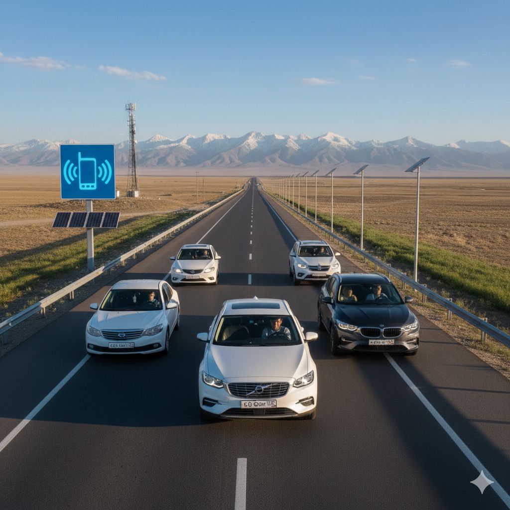 40 мың шақырымнан астам тасжолда интернет пайда болады