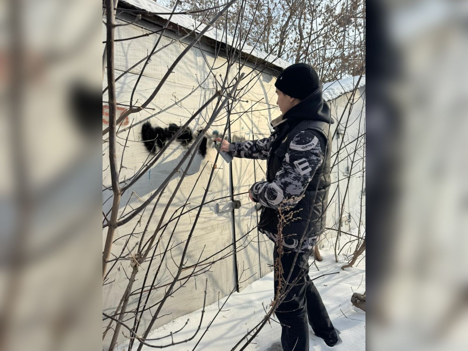 Петропавлда бір ғана шағын ауданнан 15 наркограффити жойылды